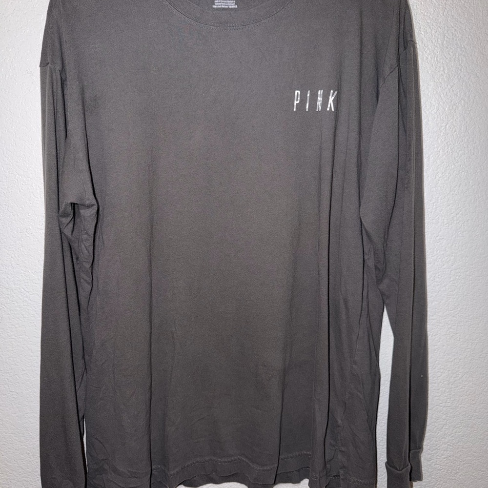 PINK Victoria's Secret Long Sleeve Tee in Charcoal